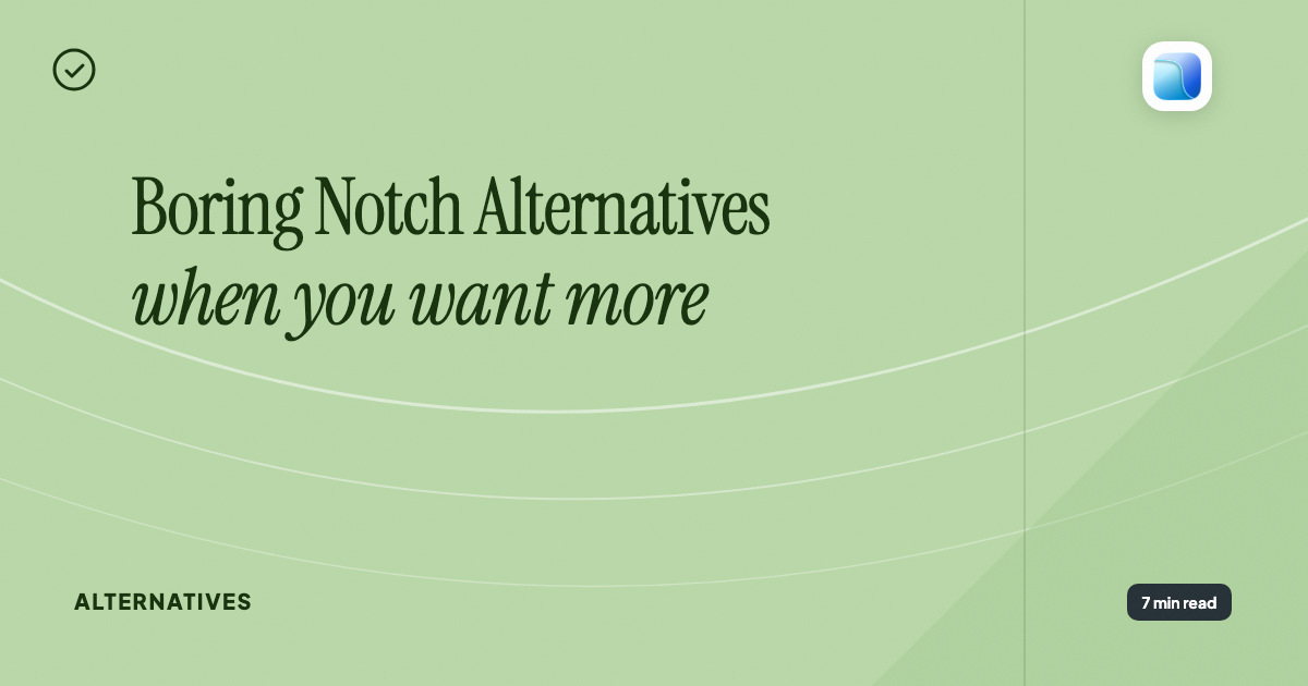 Boring Notch alternatives for Mac (when you want more) - Abstract cover