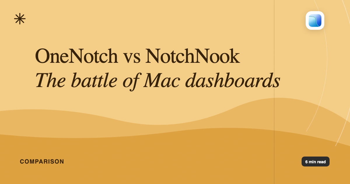 OneNotch vs NotchNook - Abstract cover