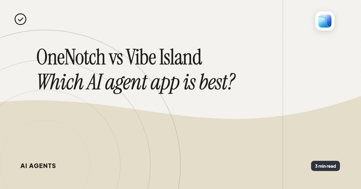 OneNotch vs Vibe Island - Abstract cover