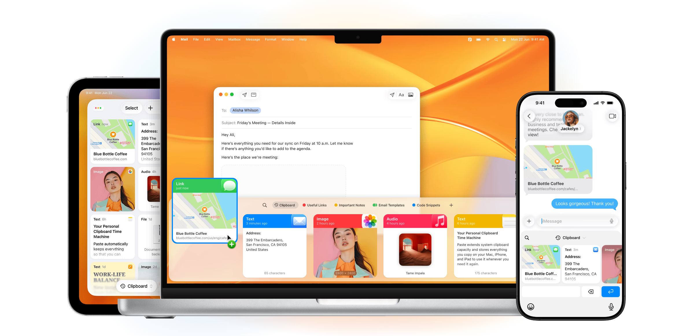 Paste app screenshot